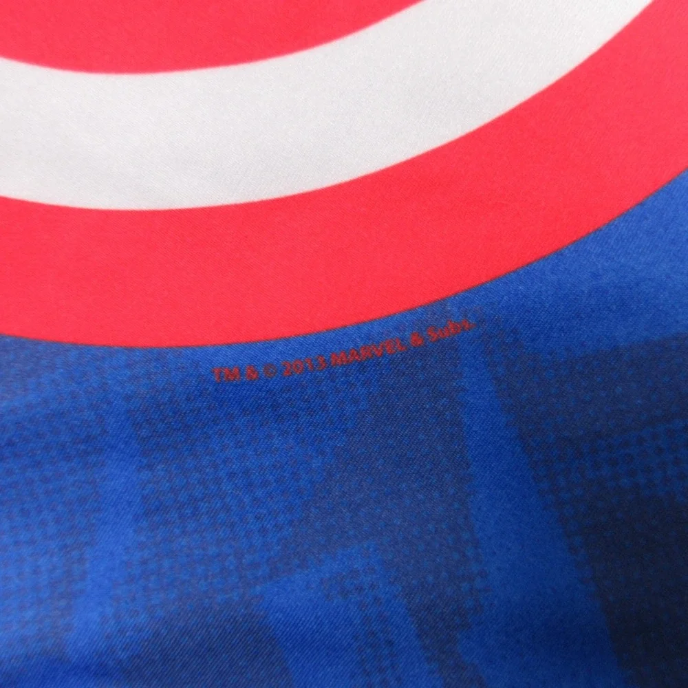 Under‎ Armour Shirt Mens XL Blue Camouflage Marvel Captain America Compression